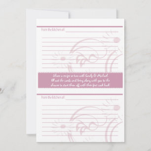 Bridal Shower and recipe cards