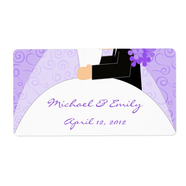 Bridal Shower and Wedding Favor Labels (Front)