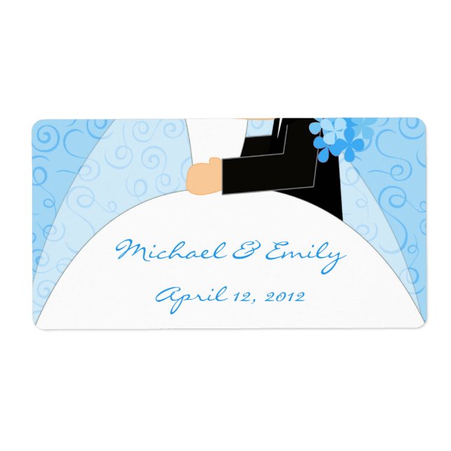 Bridal Shower and Wedding Favor Labels (Front)