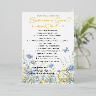 Bridal Shower Bachelorette Party Bride Know groom Foil Invitation