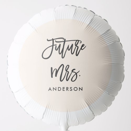 Bridal Shower Bachelorette Party Future Mrs   Balloon