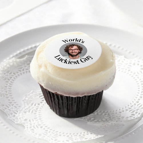 Bridal Shower Bachelorette Worlds Luckiest Guy Edible Frosting Rounds