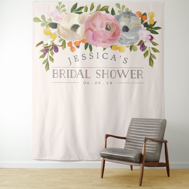 Bridal Shower Backdrop - Photo Booth Sweet Blooms (In Situ)