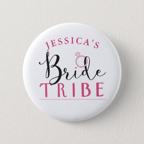 Bridal Shower Badges Bachelorette Bride Tribe Pins