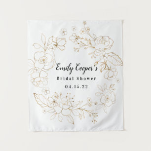 Bridal Shower Banner Fabric Sign Tapestry