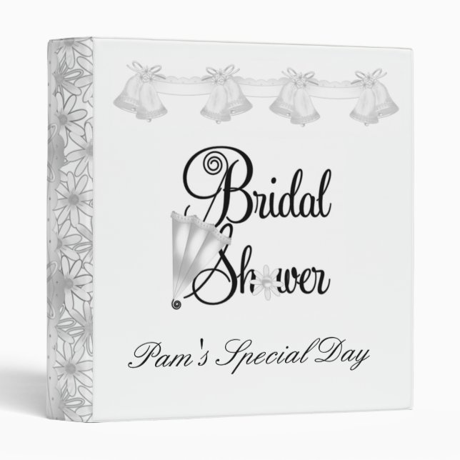 Bridal Shower Binder/Photo book Binder (Front/Spine)