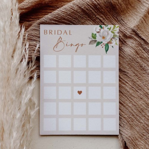Bridal Shower Bingo Activity Game Card L201