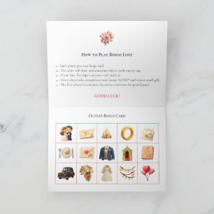 Bridal Shower Bingo Game Board9. Fun Party Holiday Card