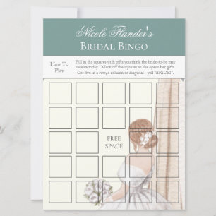Bridal Shower - Bingo Game Card