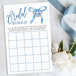 Bridal Shower Bingo Game – Something Blue Ring