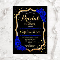 Bridal Shower - Black Gold Royal Blue