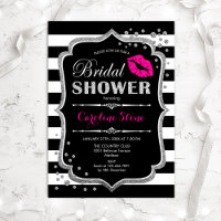 Bridal Shower - Black Pink Silver