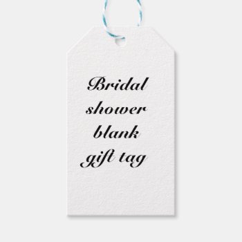Bridal Shower Blank Gift Tag by valuedollars at Zazzle