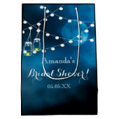 Bridal shower blue moon light strings medium gift bag (Back)