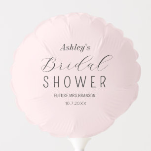 Bridal Shower Blush Pink Balloon