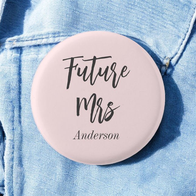 Bridal Shower Blush Pink Future Mrs Button (Creator Uploaded)