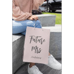Bridal Shower Blush Pink Future Mrs Gift Bag<br><div class="desc">Bridal Shower Gift Bag with Text Future Mrs and Blush Pink Background.  Check out our store collection below for matching items.</div>