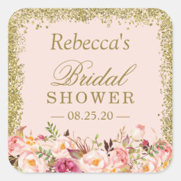 Bridal Shower Stickers | Zazzle