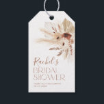 Bridal Shower Boho Floral Gift Tags for Favors<br><div class="desc">Beige Boho Bridal Shower Favor Gift Tags. This beige and terracotta pampas grass floral design is the perfect theme for your boho style Bridal Shower. Matching items available.</div>
