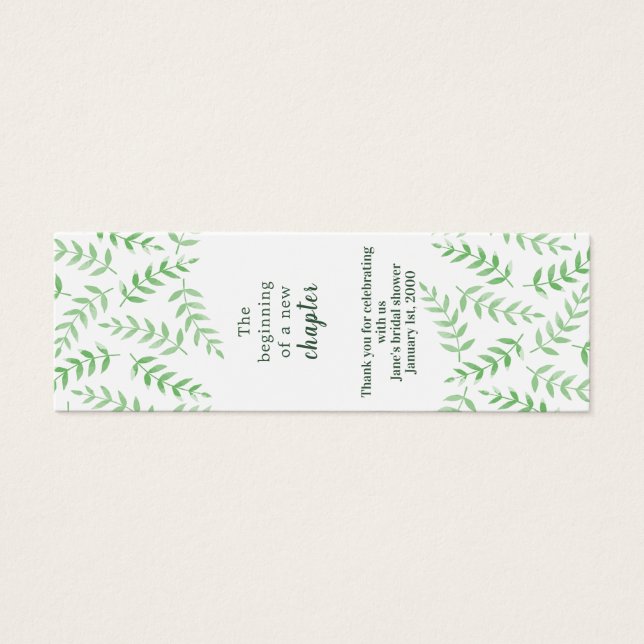 Bridal Shower Bookmark (Front)