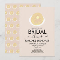 Bridal Shower Breakfast Pancakes Brunch Invitation