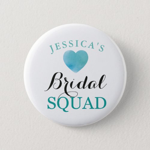Bridal Shower Bride Badge Bachelorette Bride Squad Button