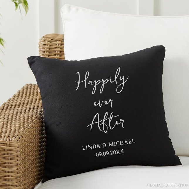 bridal shower, bride groom, happily ever after, throw pillow (Creator Uploaded)