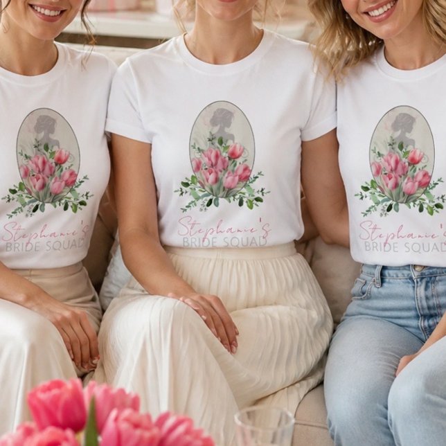 Bridal Shower Bride Squad Personalized T-Shirt (Creator Uploaded)