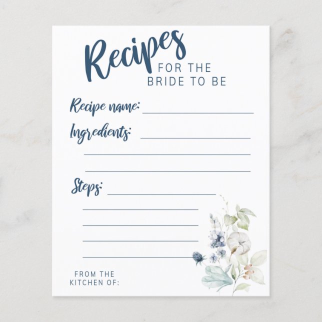 BRIDAL SHOWER, BRIDE TO BE, BRIDAL GAME (Front)