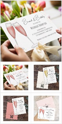 Bridal Shower Brunch and Bubbly Champagne Simple