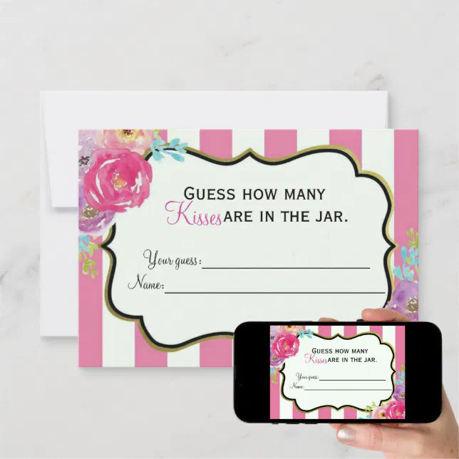 Bridal Shower Brunch game card Zazzle