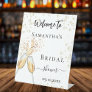 Bridal Shower bubbles cheers flutes welcome Pedestal Sign
