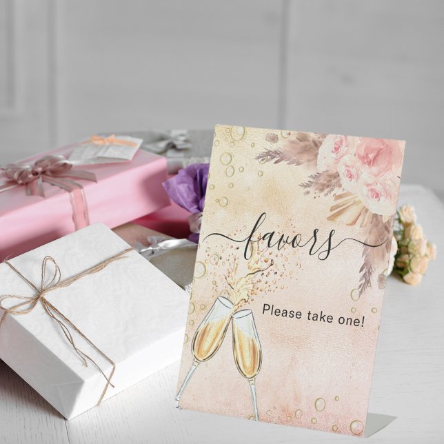 Bridal Shower bubbly brunch favor sign (Creator Uploaded)