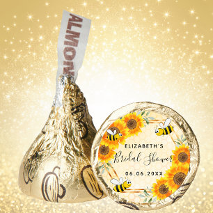 Bridal shower bumble bee honeycomb sunflowers hershey®'s kisses®