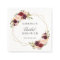 Bridal Shower Burgundy Blush Floral Gold Geometric