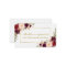 Bridal Shower Burgundy Floral Registry Insert Card