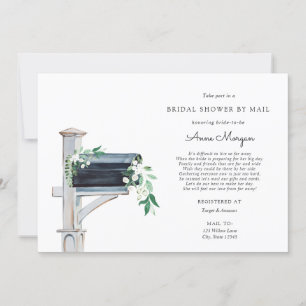 Bridal Shower by Mail Greenery in Mailbox Invitation
