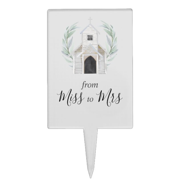 Bridal Shower Cake Topper (Front)