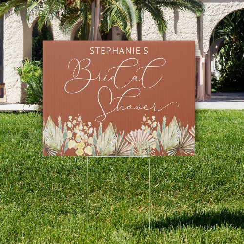  Bridal Shower Calligraphy Terracotta Welcome Sign
