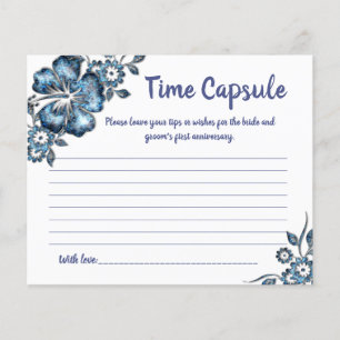 Bridal Shower card Time Capsule Advice for Couple  Flyer