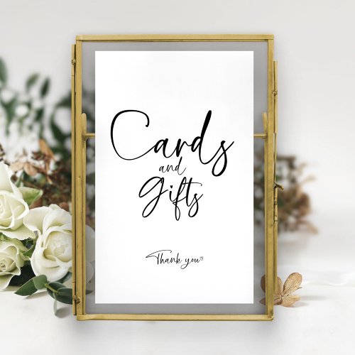 Bridal Shower Cards and Gifts Sign