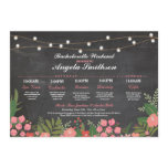 Bridal Shower Chalk Coral Itinerary Bachelorette Program Bridal Shower Chalk Coral Itinerary Bachelorette Program