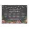 Bridal Shower Chalk Coral Itinerary Bachelorette