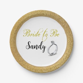 Bridal Shower Chic Bride To Be Paper Plates by Susang6 at Zazzle
