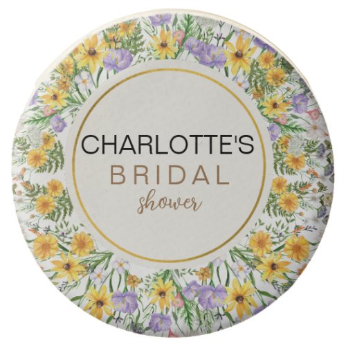 Bridal Shower Colorful Spring Wildflower Chocolate Covered Oreo