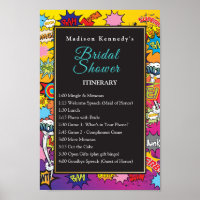 Bridal Shower Comic Pop Art 💥🎉 Speech Bubbles