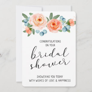 Bridal Shower Congratulations Card 