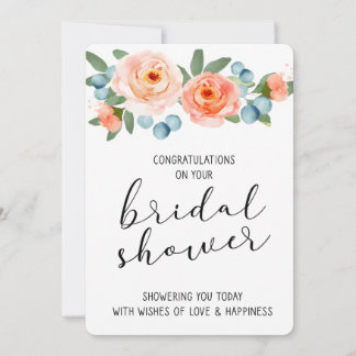 Bridal Shower Congratulations Card 