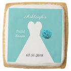 Bridal Shower Cookie Favors Aqua
