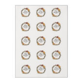 Bridal Shower Cupcake Topper Floral Edible Frostin Edible Frosting Rounds (Sheet)